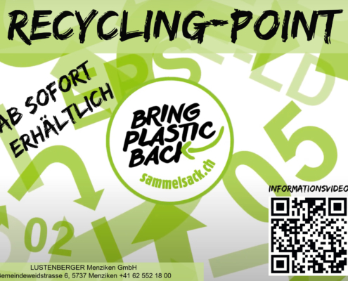 Flyer zum Plastik-Recycling-Sammelsack