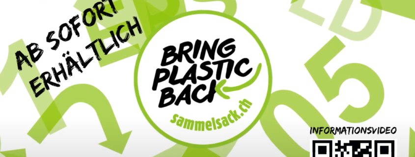 Flyer zum Plastik-Recycling-Sammelsack